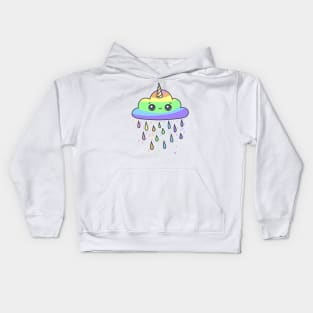 Cloud Unicorn Rainbow Kids Hoodie